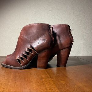 Ariat Brown Leather Heeled Boots